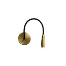 Axyaa Adjustable Copper LED Wall Light, Gold and Black Rotated Wall Lamp