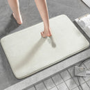 Axyaa Cozy Coral Fleece Bath Mat - Gray