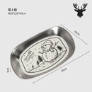 Axyaa American Style Tin Plate for Outdoor Dining