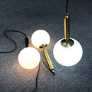 Axya Gold Glass Ball Pendant Lamp - Luxurious Hanging Lights for Dining Room & Bedroom