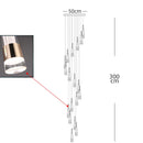 Axyaa Nordic Home Decoration Stair Chandelier Living Room Bedroom Dining Room Pendant Ceiling Light