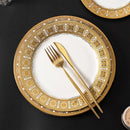 Axyaa Nordic Luxe Court Style Western Food Steak Plate with Dried Fruit