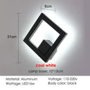 Axyaa LED Outdoor Wall Light Waterproof Aluminum Round Square Garden Sconce
