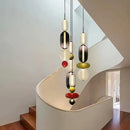 Axyaa Nordic Glass LED Pendant Light for Living Room, Bedroom, Dining Room