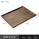 Axyaa Black Walnut Wooden Tea Cup Tray - High-grade Kitchen Storage & Serving Tray