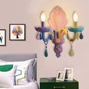 Axyaa Crystal Chandelier: Nordic Princess Girl's Room Lighting