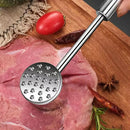 Axyaa Stainless Steel Meat Hammer Kitchen Tool for Breaking and Beating Meat