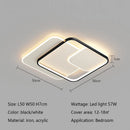Axyaa Square LED Ceiling Lamps Modern Minimalism for Dining Room Study Lighting