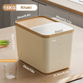 Axyaa Rice Storage Box: Insect-Proof, Moisture-Proof with Lid, Kitchen Container for Dry Grain