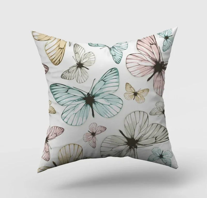 Axyaa Cartoon Butterfly Print Pillowcase 45*45cm
