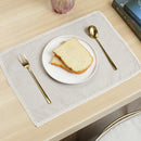 Axyaa Green Lace Edge Dining Table Mats - Set of 6
