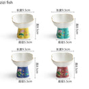 Axyaa Flower Shaped High Footed Ceramic Bowl - Creative Tableware