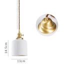 Axyaa Ceramic Nordic LED Pendant Lamp for Home Decor & Indoor Lighting