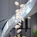 Axyaa Contemporary LED Ceiling Chandelier for Modern Bedroom and Dining Room