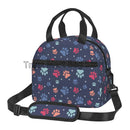 Axyaa Dog Paw Print Insulated Lunch Bag - Thermal Portable Bento Pouch