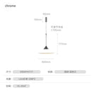 Axyaa Minimalist Nordic LED Acrylic Disc Pendant Light for Artistic Living Room and Dining Room