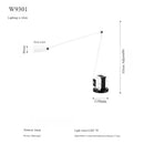 Axyaa Vintage Long Arm Table Desk Lamp