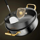 Axyaa Stainless Steel Non-Stick Soup Pot with Lid for Induction Cooker