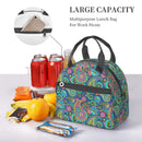 Axyaa Paisley Pattern Lunch Bag: Waterproof, Insulated, Reusable, Thermal Tote