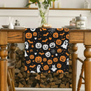 Axyaa Halloween Pumpkin Ghost Table Runner - Festive Farmhouse Decor