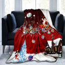 Axyaa Cozy Flannel Blanket - Lightweight Soft Throw for Sofa Bed, Travel, Camping