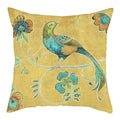 Blue Bird Print Cushion Cover by Axyaa - Home Decor Pillow Case for Sofa Bed