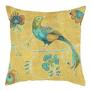 Blue Bird Print Cushion Cover by Axyaa - Home Decor Pillow Case for Sofa Bed