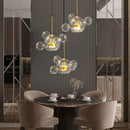Axyaa Nordic Bubble Glass Pendant: Postmodern Round Ball Molecular Magic Bean Hanging Lamp