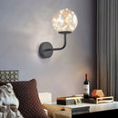 Axyaa LED Glass Sphere Wall Lamp for Bedroom Living Room Dining Room Lighting