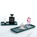 Axya White Porcelain Bathroom Tray Set