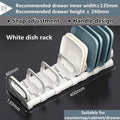 Axyaa Kitchen Dish Drying Rack: Adjustable Over-The-Sink Organizer Cabinet Holder