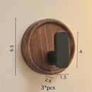 Axyaa Solid Wood Jacket Hook - Walnut Creative Single Hotel Bathroom Clothes Hook