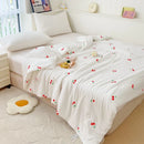 Axyaa Double Layer Yarn Summer Quilt: Soft, Skin-friendly Lightweight Comforter Blanket for Child or Adult