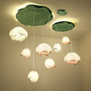 Axyaa Pink Lotus Glass Pendant Lamp for Living and Dining Room - Home Decor