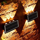 Axyaa Solar Wall Lamp - Outdoor Waterproof Up/Down Lighting for Garden, Porch, Balcony