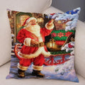 Christmas Santa Claus Pillowcase - Axyaa Christmas Day Party Sofa Decoration Gift