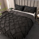 Axyaa 3D Flower Duvet Cover Set, Reversible Quilt Covers + Pillowcase, Solid Color, Home Bedding Essentials