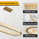 Axyaa Modern Crystal Ceiling Chandeliers, Changeable Lighting Fixture for Living Room, Bedroom, Restaurant or Home Décor