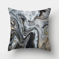 Axyaa Marble Ocean Sea Pattern Polyester Throw Pillow Cover - Home Sofa Decor