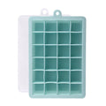 Axyaa Silicone Ice Cube Tray - 24 Grid Small Square Mold for Ice Maker