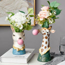 Axyaa Zebra Giraffe Bubbles Vase | Creative Art Home Decor