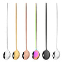 Axyaa 6pcs Stainless Steel Ice Cream Spoons Set for Bars Kitchen