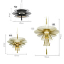 Axyaa Hollow Flying Saucer Chandelier for Modern Restaurant, Designer, Creative, Simple, and Elegant.