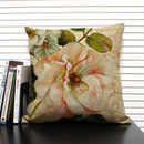 Axyaa Flower Print Cushion Cover: Decorative Sofa Throw Pillow for Home Décor & Comfort.