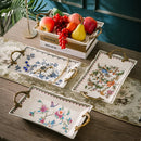 Axyaa Ceramic Retro Fruit Tray - Elegant Living Room Decor