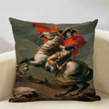 Axyaa Neoclassicism Napoleon Oil Painting Cushion Cover
