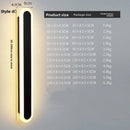 Axyaa Outdoor LED Wall Light - Minimalist, Waterproof Linear Fixture for Villa & Exterior Walls