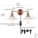 Axyaa Vintage Loft Art Glass Wall Lamp for Study Coffee Bar Stairway