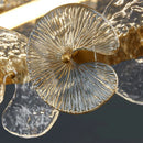 Axyaa Nordic Luxury Glass LED Chandelier for Home Interior Lighting