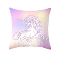 Axyaa Purple Unicorn Rainbow Sunrise Pillowcase for Home Decor